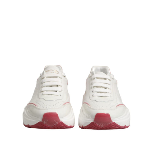 Dolce & Gabbana White Pink Daymaster Low Top Sneakers Shoes LA12738-37