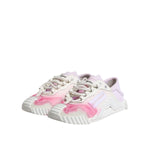 Dolce & Gabbana White NS1 Lace Up Low Top Sneakers Shoes LA12739-37
