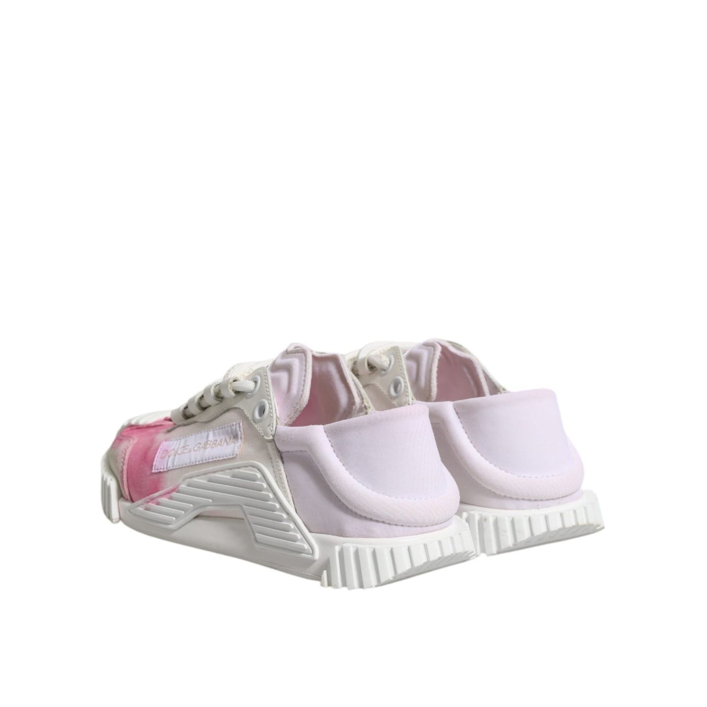 Dolce & Gabbana White NS1 Lace Up Low Top Sneakers Shoes LA12739-37