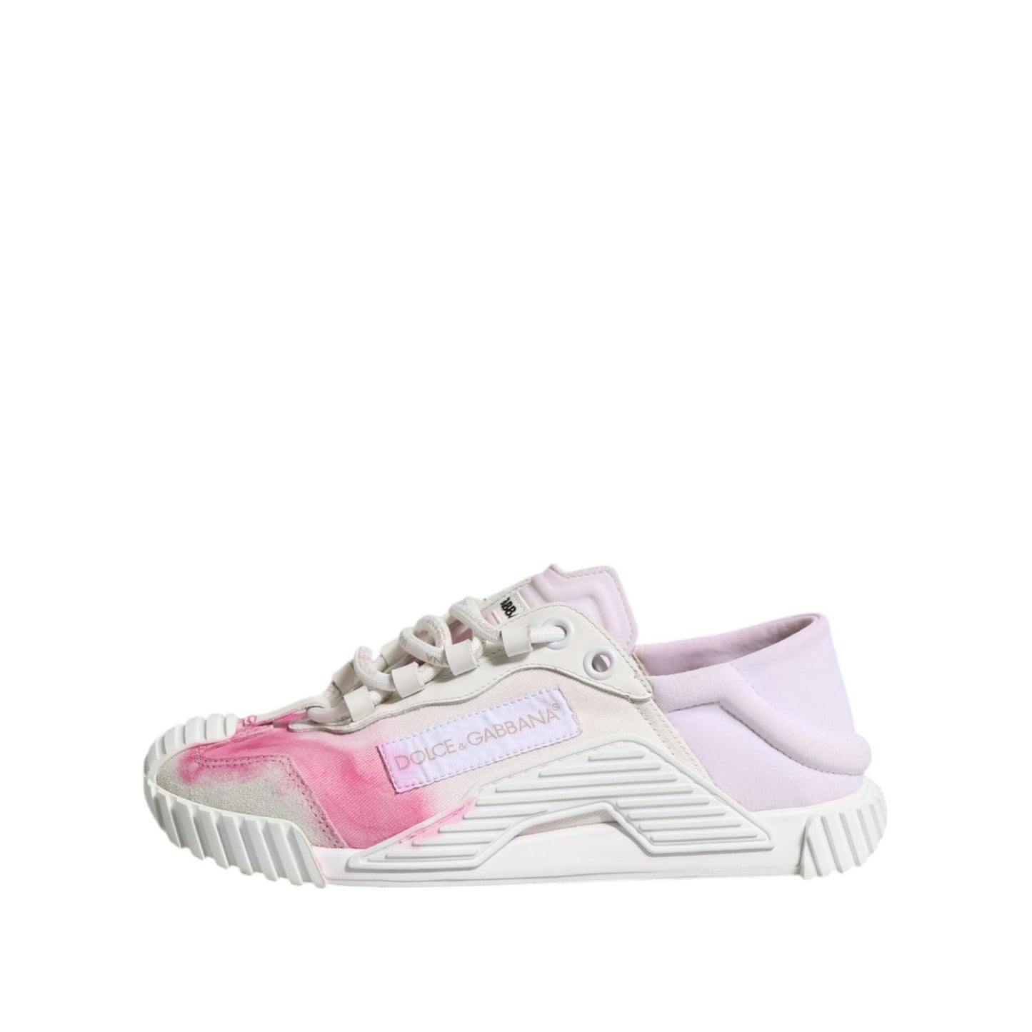 Dolce & Gabbana White NS1 Lace Up Low Top Sneakers Shoes LA12739-37
