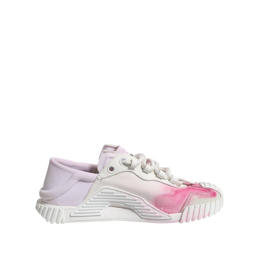 Dolce & Gabbana White NS1 Lace Up Low Top Sneakers Shoes LA12739-37
