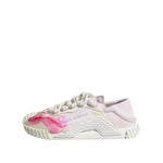 Dolce & Gabbana White NS1 Lace Up Low Top Sneakers Shoes LA12740-37.5