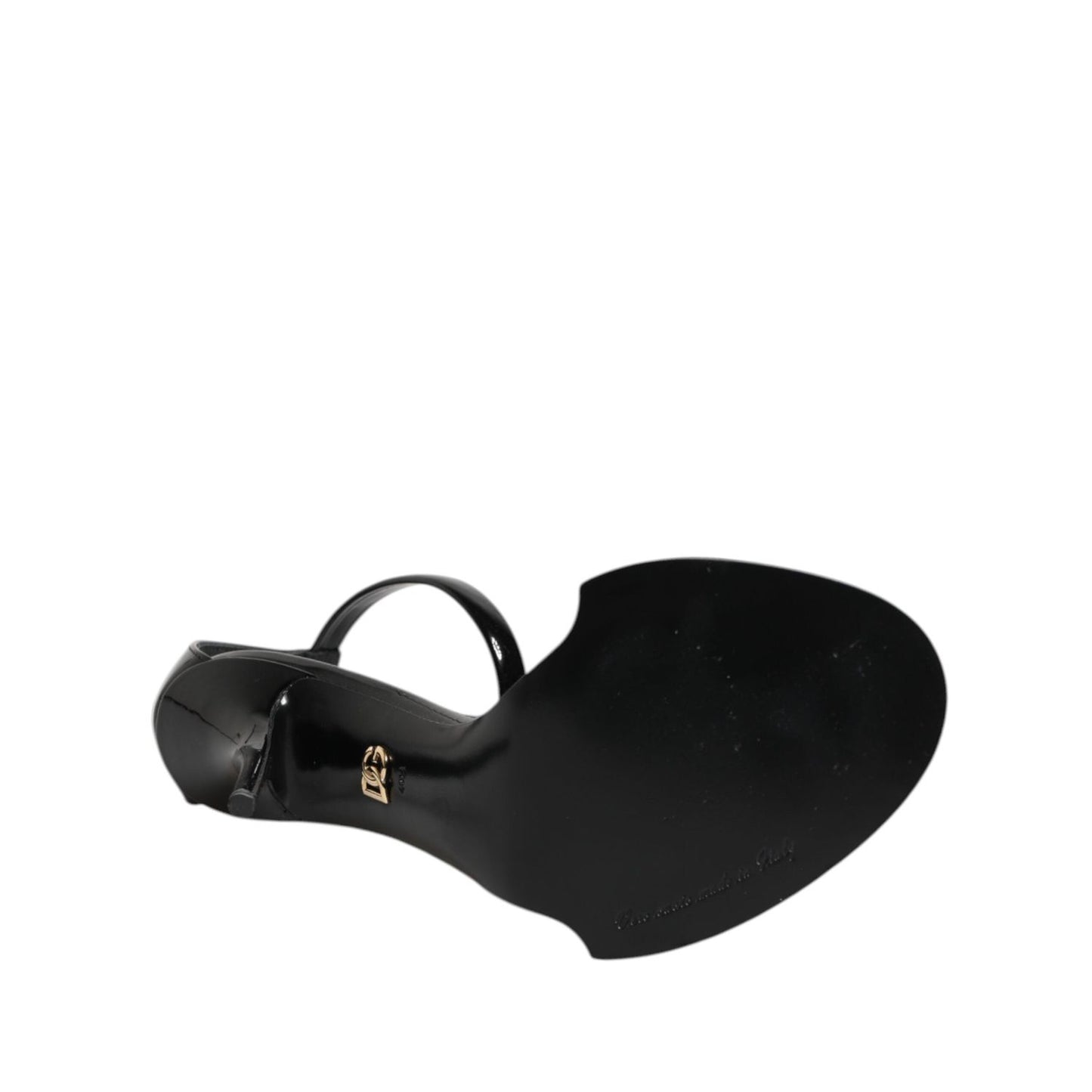 Dolce & Gabbana Black KEIRA Pearl Embellished Sandals Shoes LA11441-36