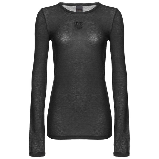 PINKO Black Viscose Sweater PI-15788-XS