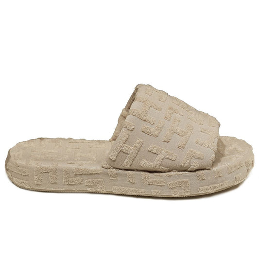 Hinnominate Beige Cotton Sandal HI-15731-EU38/US8