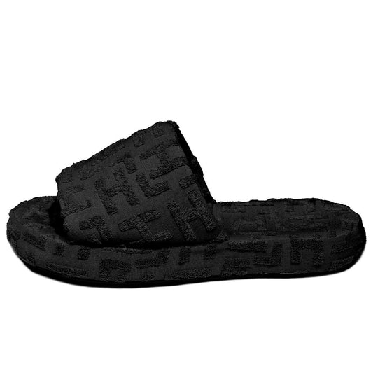 Hinnominate Black Cotton Sandal HI-15733-EU40/US10