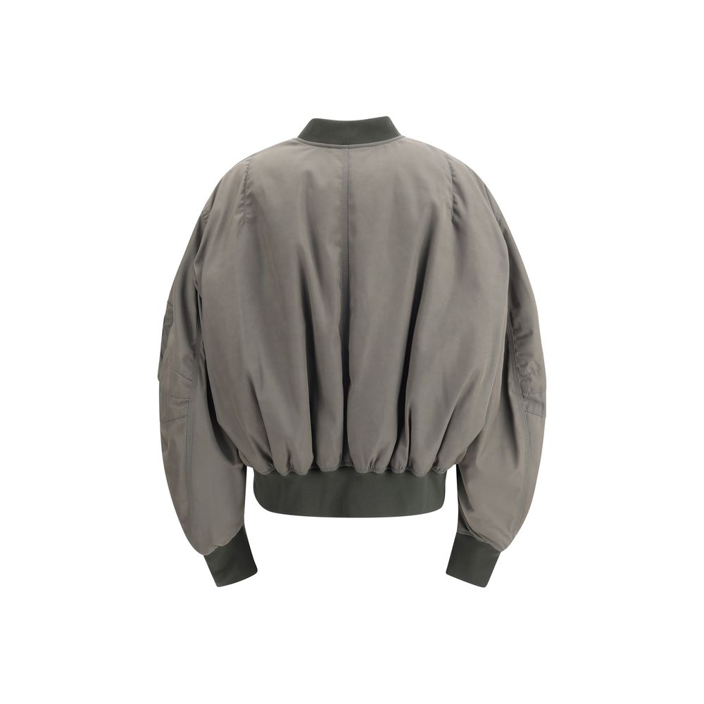 The Attico Green Polyester Bomber