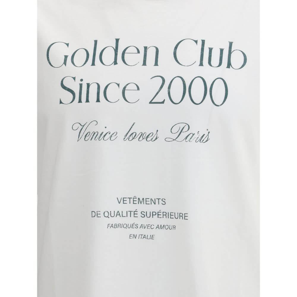 Golden Goose White Cotton T-Shirt