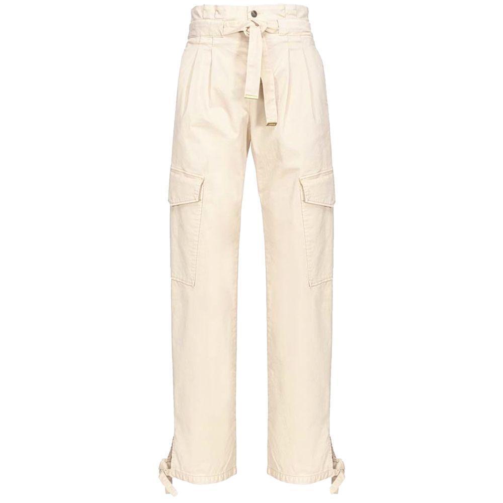 PINKO White Cotton Jeans & Pant PI-15881-IT40|S