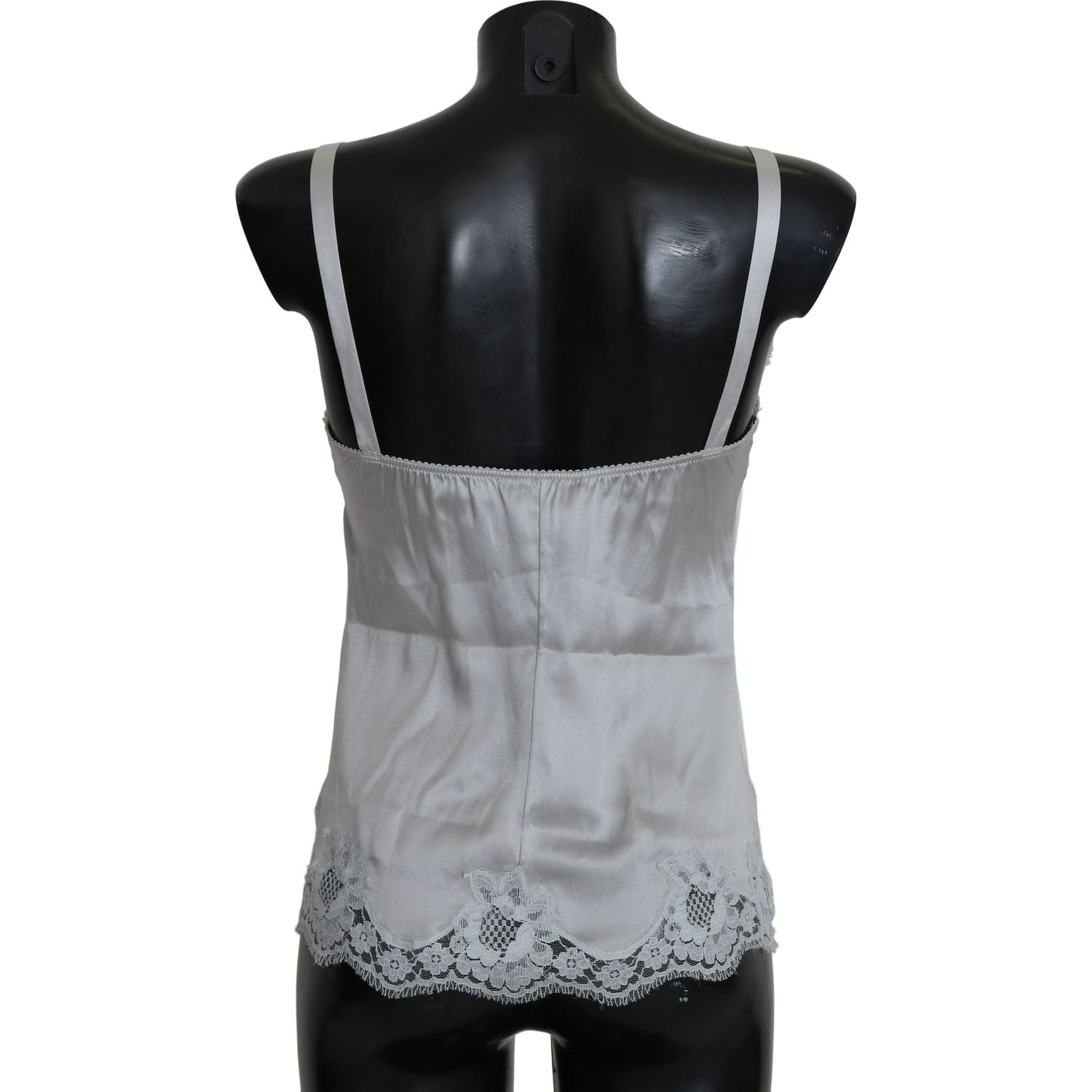 Dolce & Gabbana Green Silk Lace Dress Chemisole Lingerie