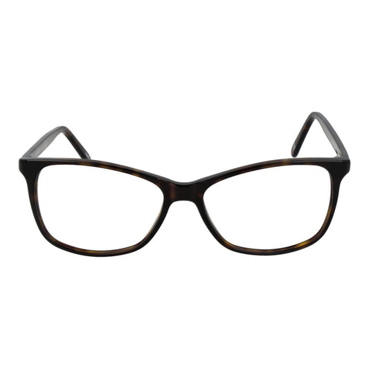 Andy Wolf Brown Unisex Glasses Frame in acetate, full-rim cat eye style, demo lenses, size 55-14-140, includes branded case.