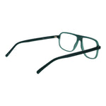 Andy Wolf Green Unisex Glasses Frame in green acetate, aviator full-rim style, shown from the side with demo lenses.