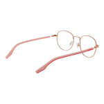 Converse Gold Unisex Glasses Frame, full-rim round style with golden rubber frames and plastic demo lenses, size 50-19-140.