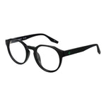 Converse Black Unisex Glasses Frame, stainless steel, full-rim, round shape, demo lenses, size 49-20-140