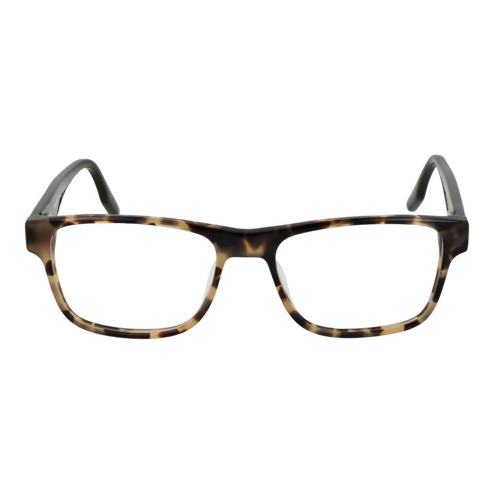 Converse Green Men Glasses Frame, full-rim acetate, rectangle style, demo lenses, 53-17-145 size, no spring hinge, branded case included.