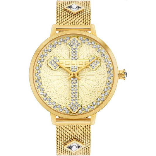 Police Gold Stainless Steel Watch POPL16031MSG22MMAAC