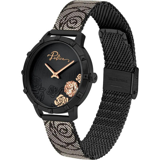 Police Black Stainless Steel Watch POPL16040MSB02MMAC