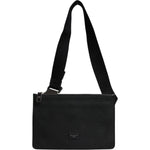 Dolce & Gabbana Black Leather Logo Embossed Waist Fanny Pack Bag BAG4668