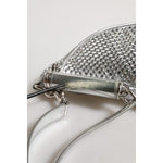 Dolce & Gabbana Silver Crystal-Embellished Belt Strap Bag