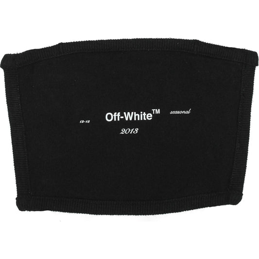 Off-White Black Cotton Facemasks