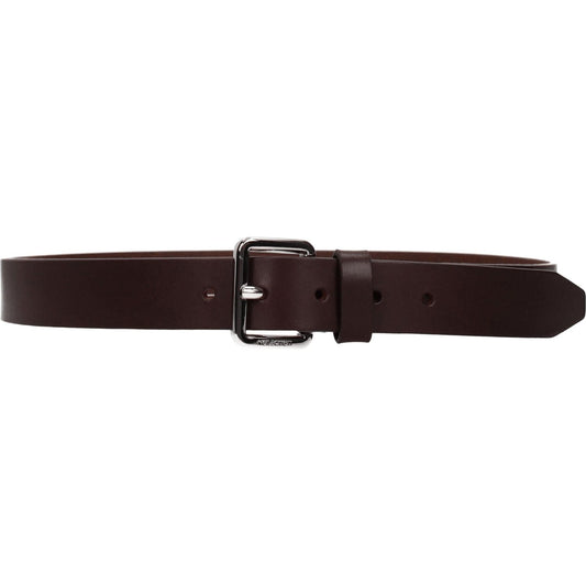 Neil Barrett Brown Leather Regular Belts NE-8547181035785-90 CM / 36 INCHES