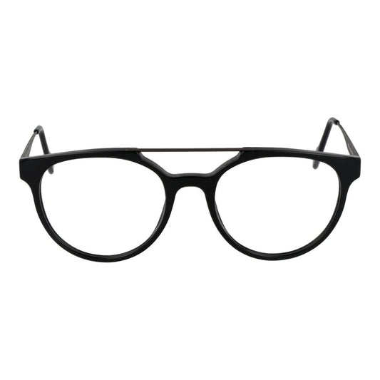 Andy Wolf Black Unisex Glasses Frame, full-rim acetate style with demo lenses, size 52-18-140.