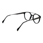 Andy Wolf Black Unisex Glasses Frame in acetate with full-rim panto style, featuring demo lenses and branded case included.