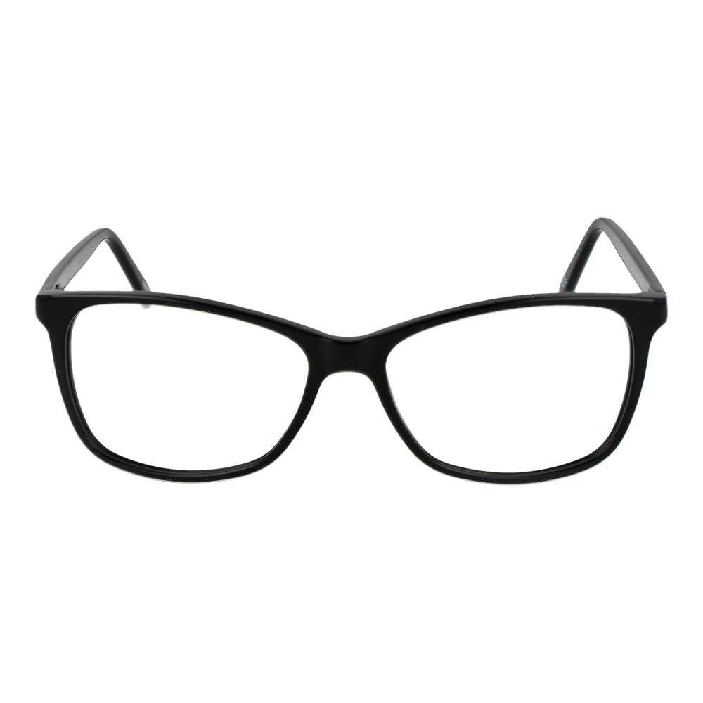 Andy Wolf Black Unisex Glasses Frame in full-rim rectangle style with acetate material.