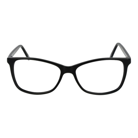 Andy Wolf Black Unisex Glasses Frame in full-rim rectangle style with acetate material.