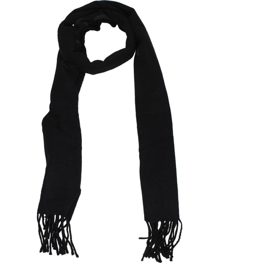 Off-White Black Cashmere Scarves OF8547301196041BT