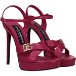 Dolce & Gabbana Pink Leather Platforms DO-8547464806665-EU36/US6