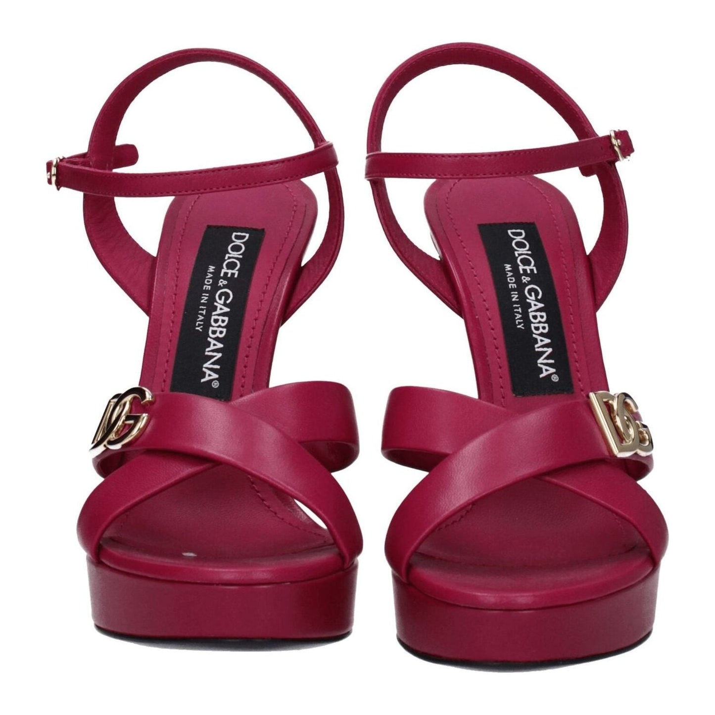 Dolce & Gabbana Pink Leather Platforms DO-8547464806665-EU36/US6