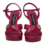 Dolce & Gabbana Pink Leather Platforms DO-8547464806665-EU36/US6