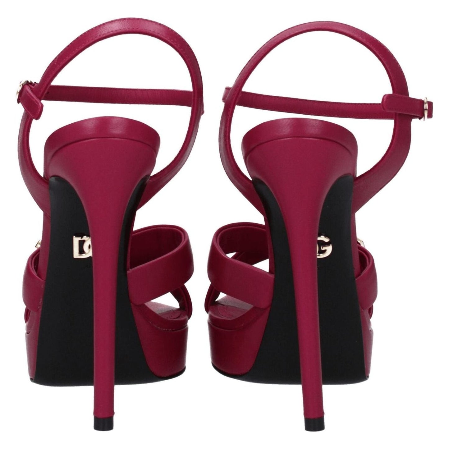 Dolce & Gabbana Pink Leather Platforms DO-8547464806665-EU36/US6