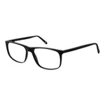 Andy Wolf Black Unisex Glasses Frame, full-rim acetate with demo lenses, rectangle style, includes branded case.