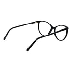 Andy Wolf Black Unisex Glasses Frame in black acetate, full-rim cat eye style, size 55-15-140, shown with demo lenses.