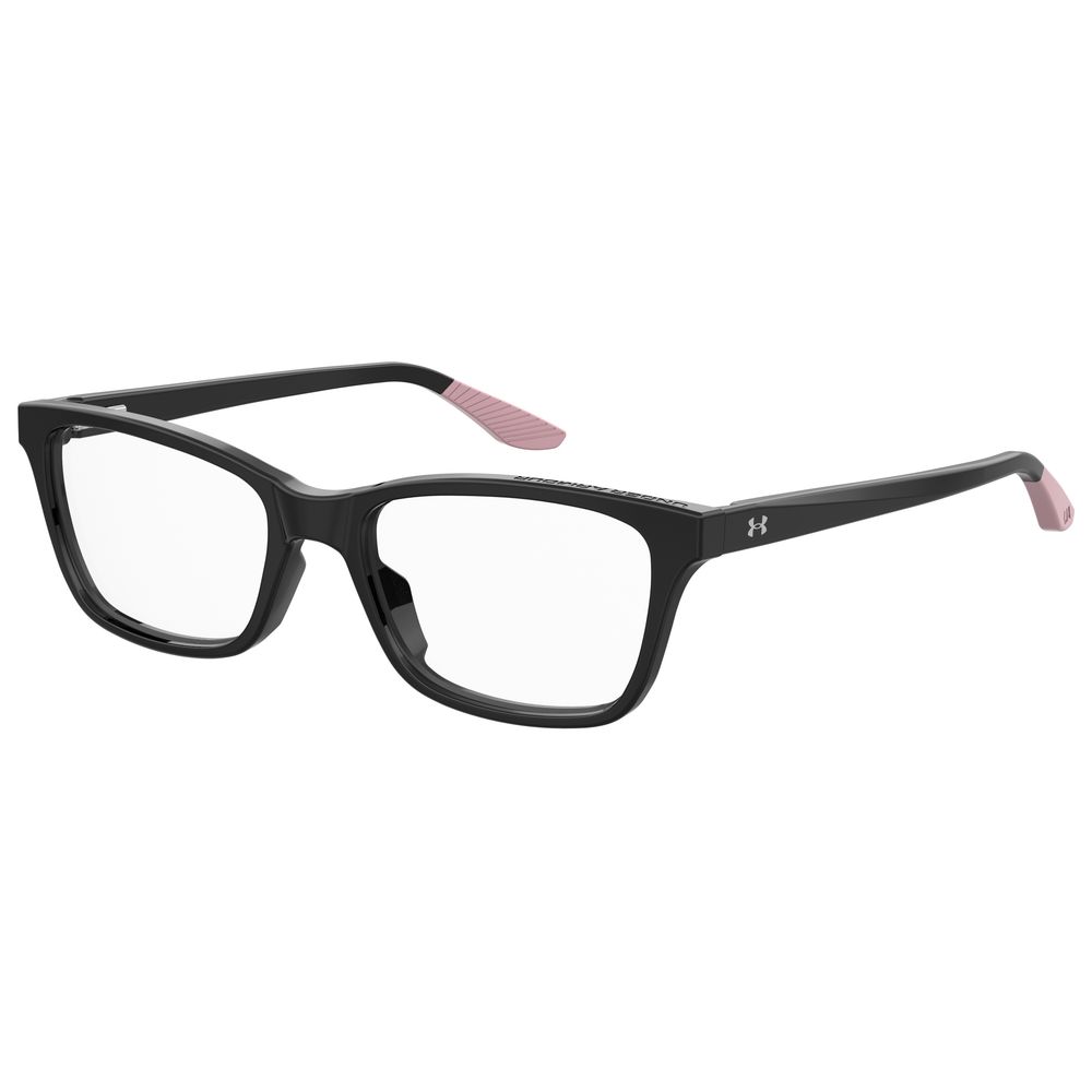 Under Armour Black Acetate Frames for women, model UA5012807F317, featuring 53/17/135 mm dimensions, material acetate, color black.