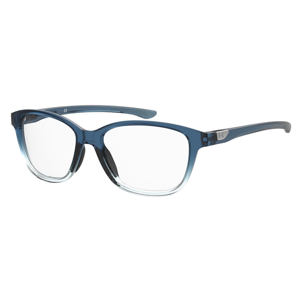 Under Armour Blue Resin Frames UA5031OXZF315 women's glasses with blue resin material, 53/15/140 mm measurements.