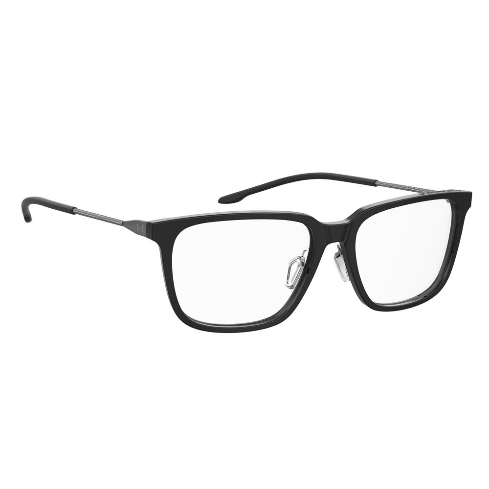 Under Armour Black Acetate Frames UA5032G807F51 eyewear, measurements 55/17/145 mm, stylish black acetate glasses for men
