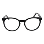 Andy Wolf Black Unisex Glasses Frame, full-rim panto style with acetate material, demo lenses included, size 52-18-145.