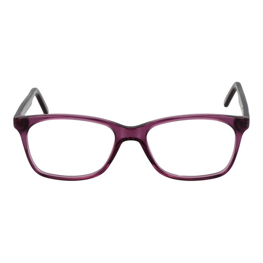 Andy Wolf Purple Unisex Glasses Frame, acetate full-rim style, rectangular shape, 50-15-135 size, includes branded case.