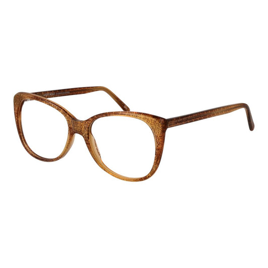Andy Wolf Orange Unisex Glasses Frame made of honey acetate in full-rim cat eye style, size 55-16-140 with demo lenses.
