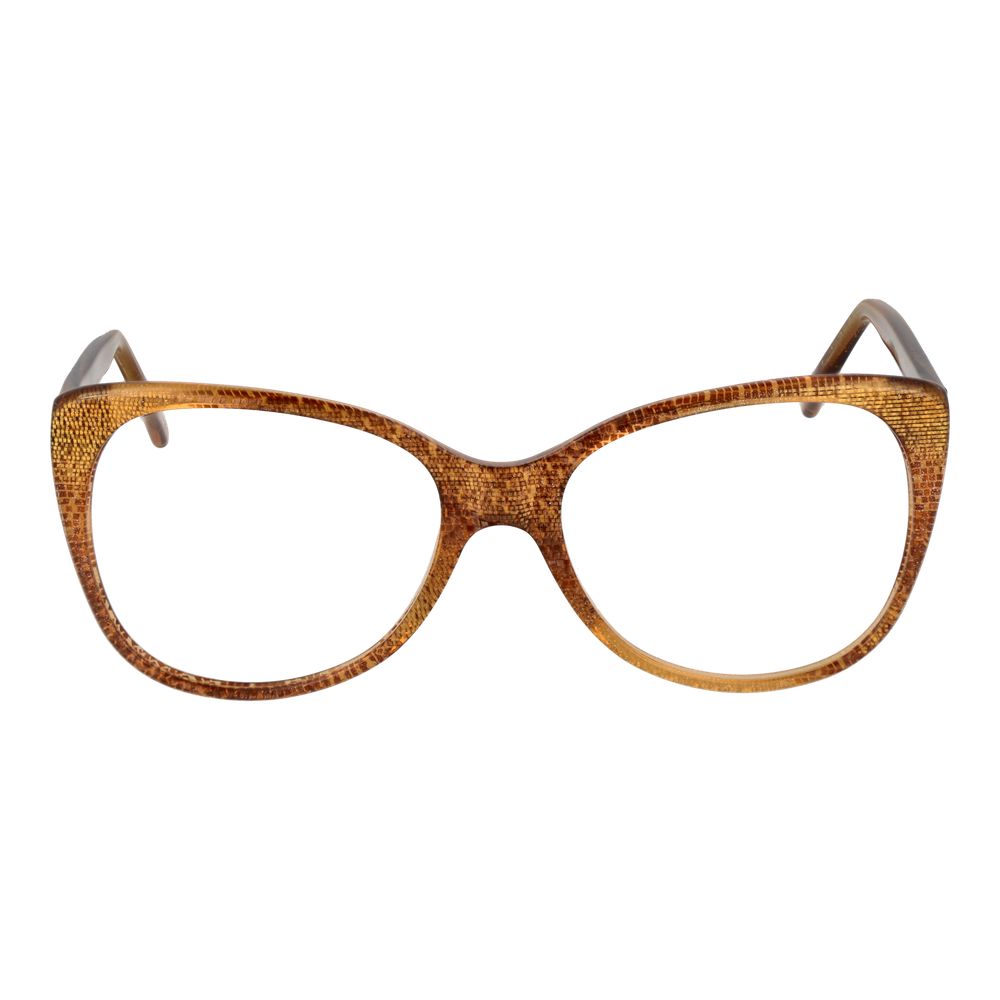 Andy Wolf Orange Unisex Glasses Frame in honey acetate, cat eye style, full-rim design, includes branded case, size 55-16-140.