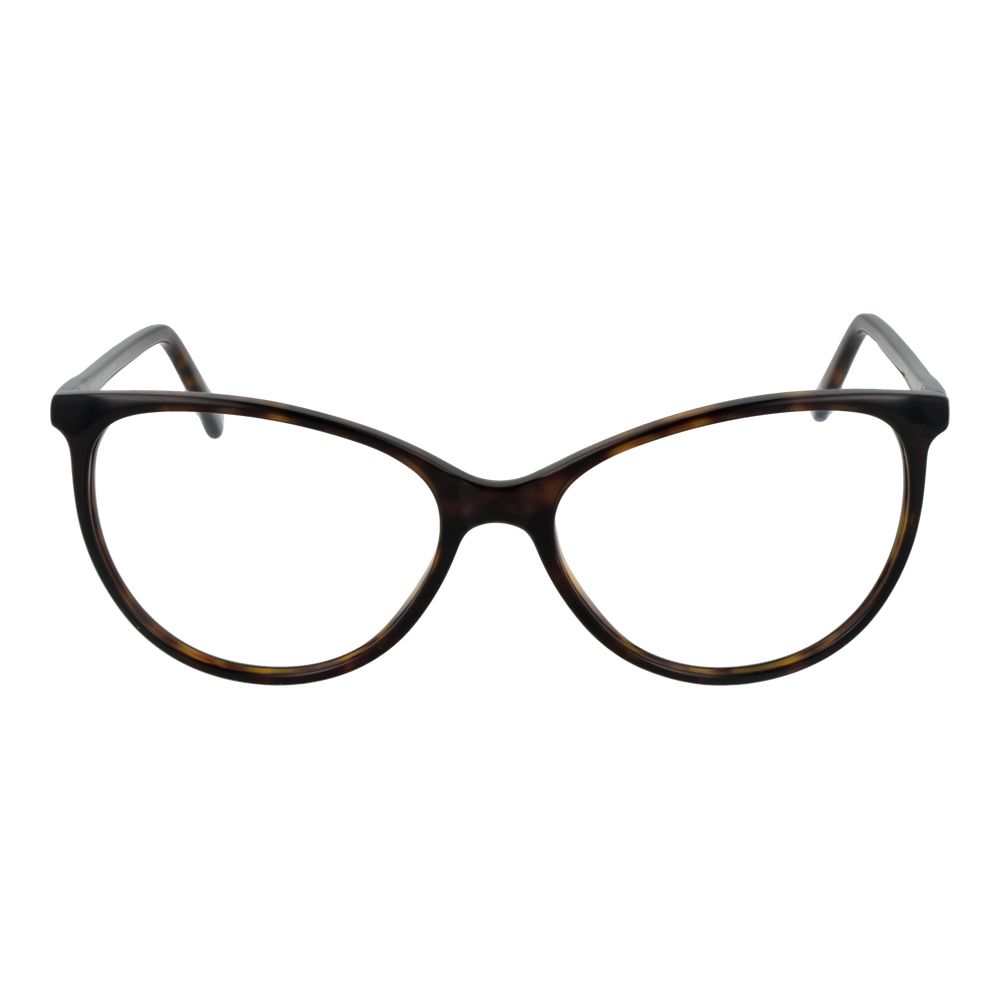 Alt Tag: Andy Wolf Brown Unisex Glasses Frame in full rim cat eye style with acetate material and demo lenses.