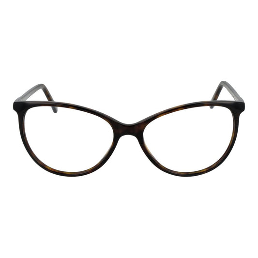 Alt Tag: Andy Wolf Brown Unisex Glasses Frame in full rim cat eye style with acetate material and demo lenses.