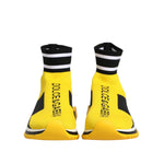 Dolce & Gabbana Yellow Black Sorrento Socks Sneakers Shoes
