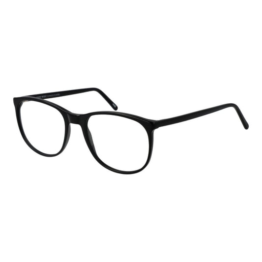Andy Wolf Black Unisex Glasses Frame in full-rim black acetate design with demo lenses. Size 55-18-145.