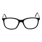 Andy Wolf Black Unisex Glasses Frame, black acetate full-rim square design with demo lenses, size 53-17-145, includes branded case.