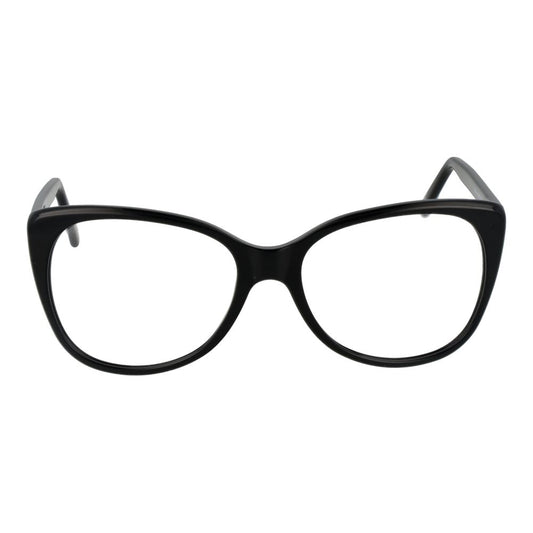 Andy Wolf Black Unisex Glasses Frame, full-rim acetate with round style, demo lenses included.