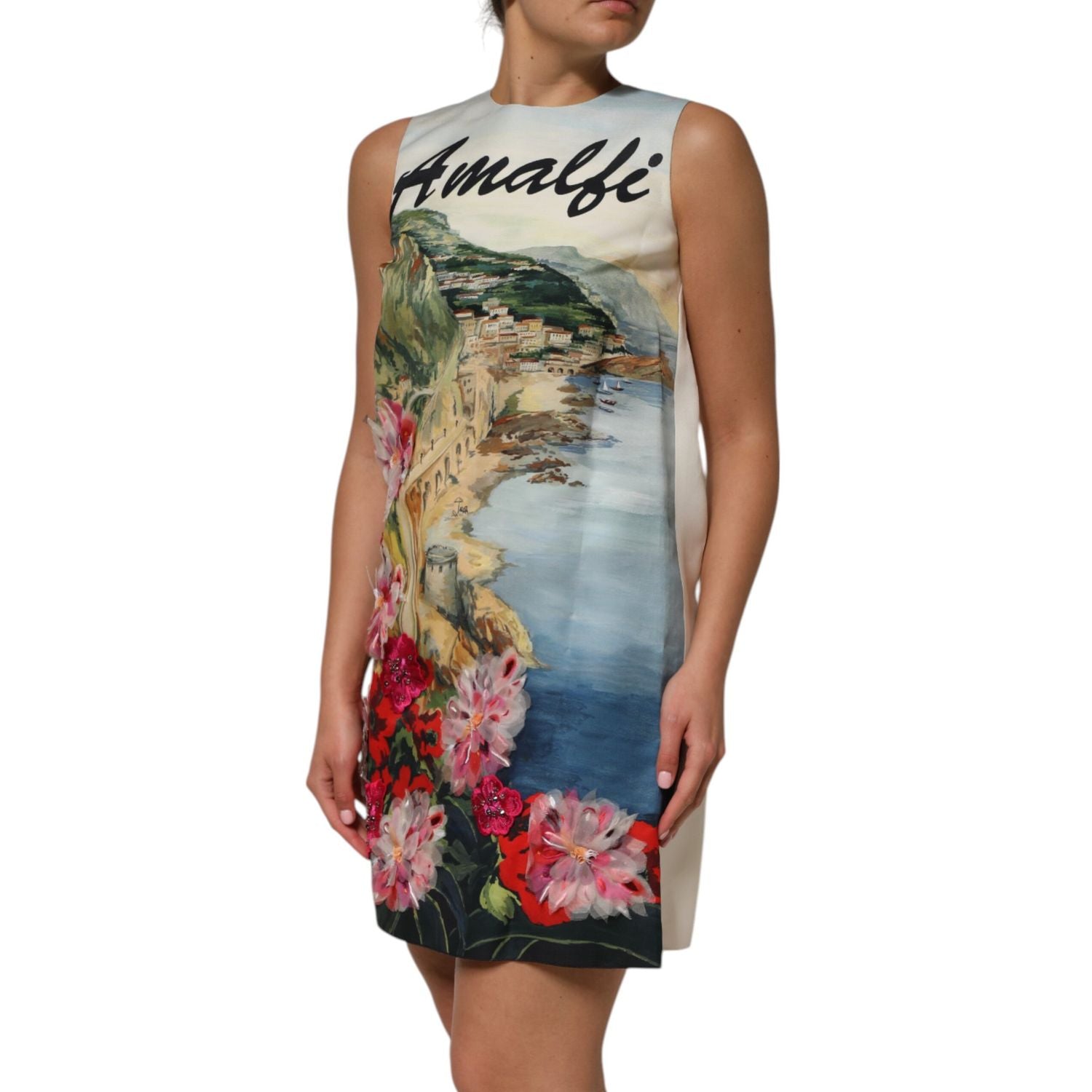 Dolce & Gabbana Multicolor Crystal Embellished Mini Dress